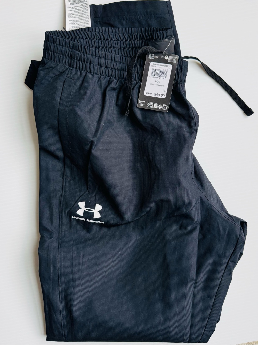 Under Armour Men’s UA Vital Woven Pant In Black - Picture 2 of 9